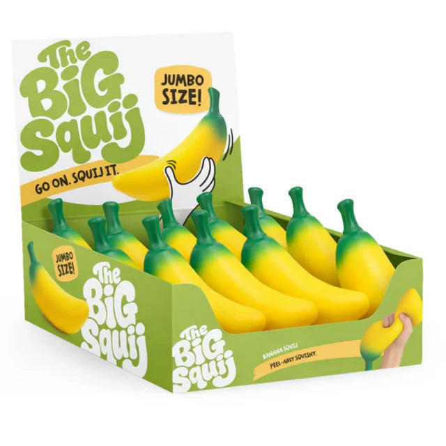 The Big Squij | Banana | Jumbo Slow-Rise Squishy Toy