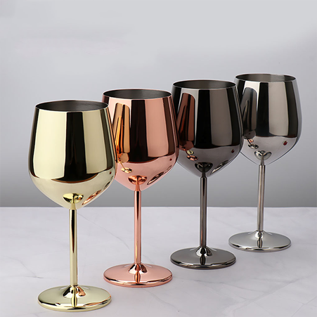 Stainless Steel Wine Glasses - The Stainless Sipper