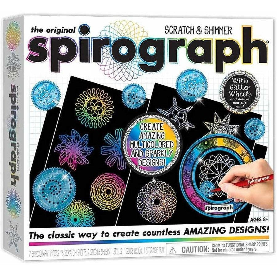 The original spirograph scratch and shimmer