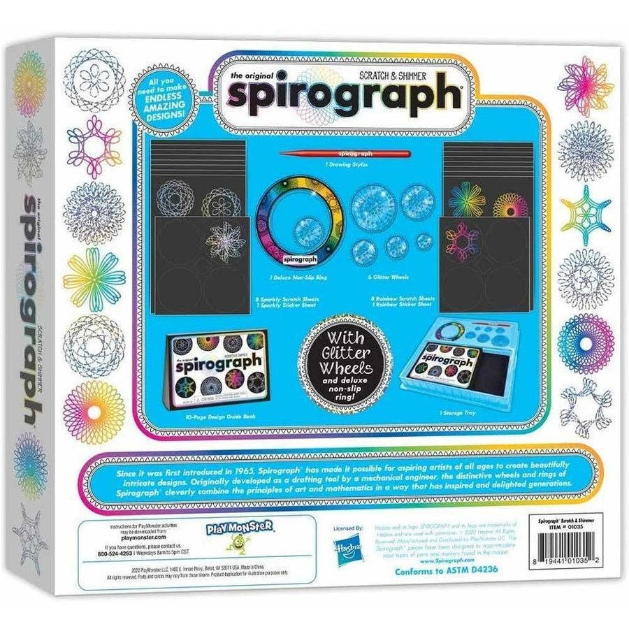 The original spirograph scratch and shimmer