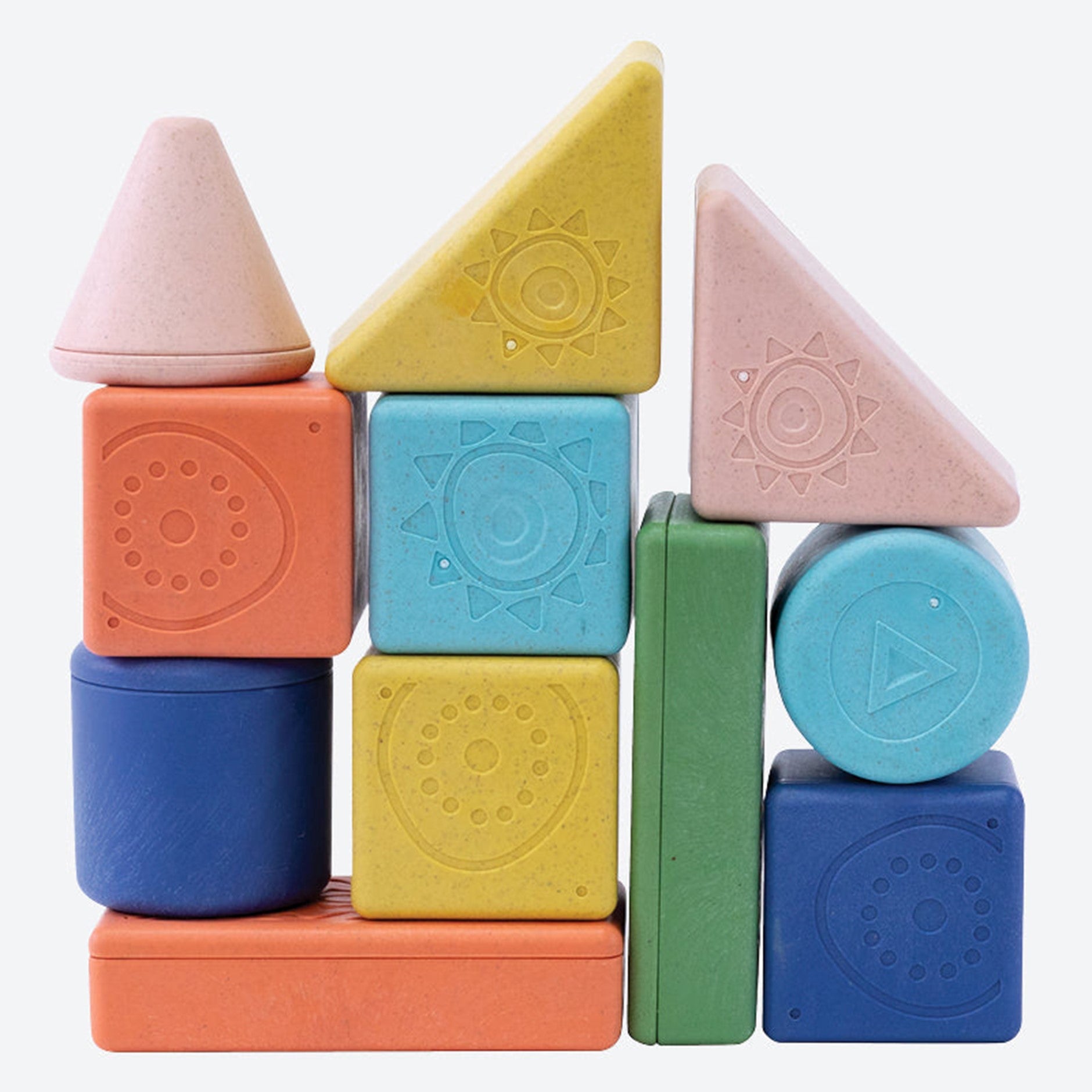Stacking Rattles Tiger Tribe | Rattle and Stack Blocks | Starter Pack of 11