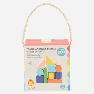 Tiger Tribe | Rattle and Stack Blocks | Starter Pack of 11