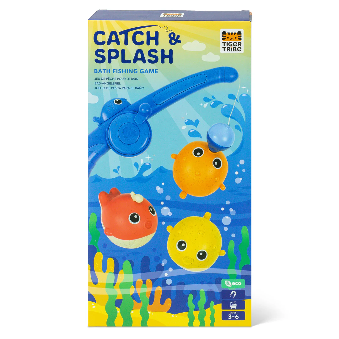 Tiger Tribe Catch and Splash Bath Fishing Game In Box