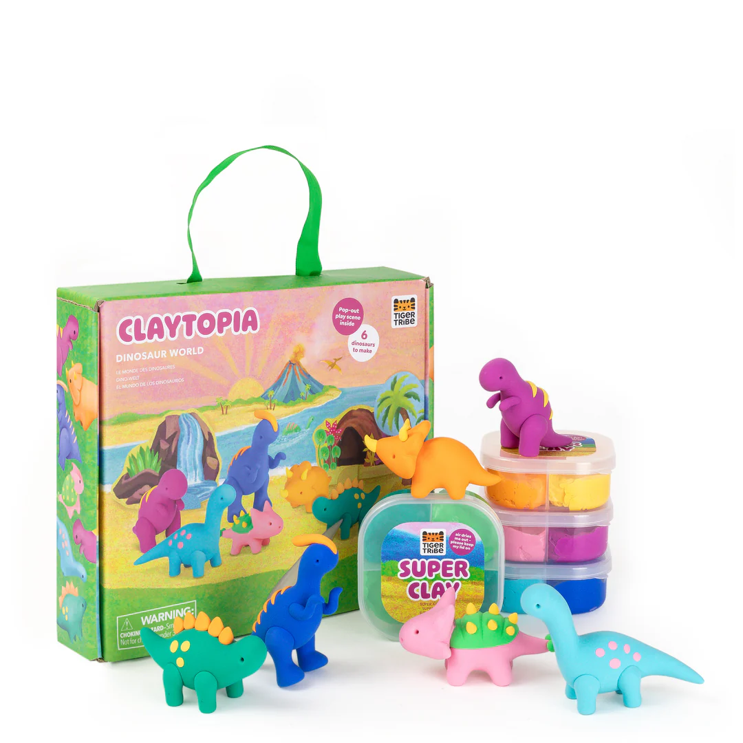 Tiger tribe claytopia dinosaurs in box