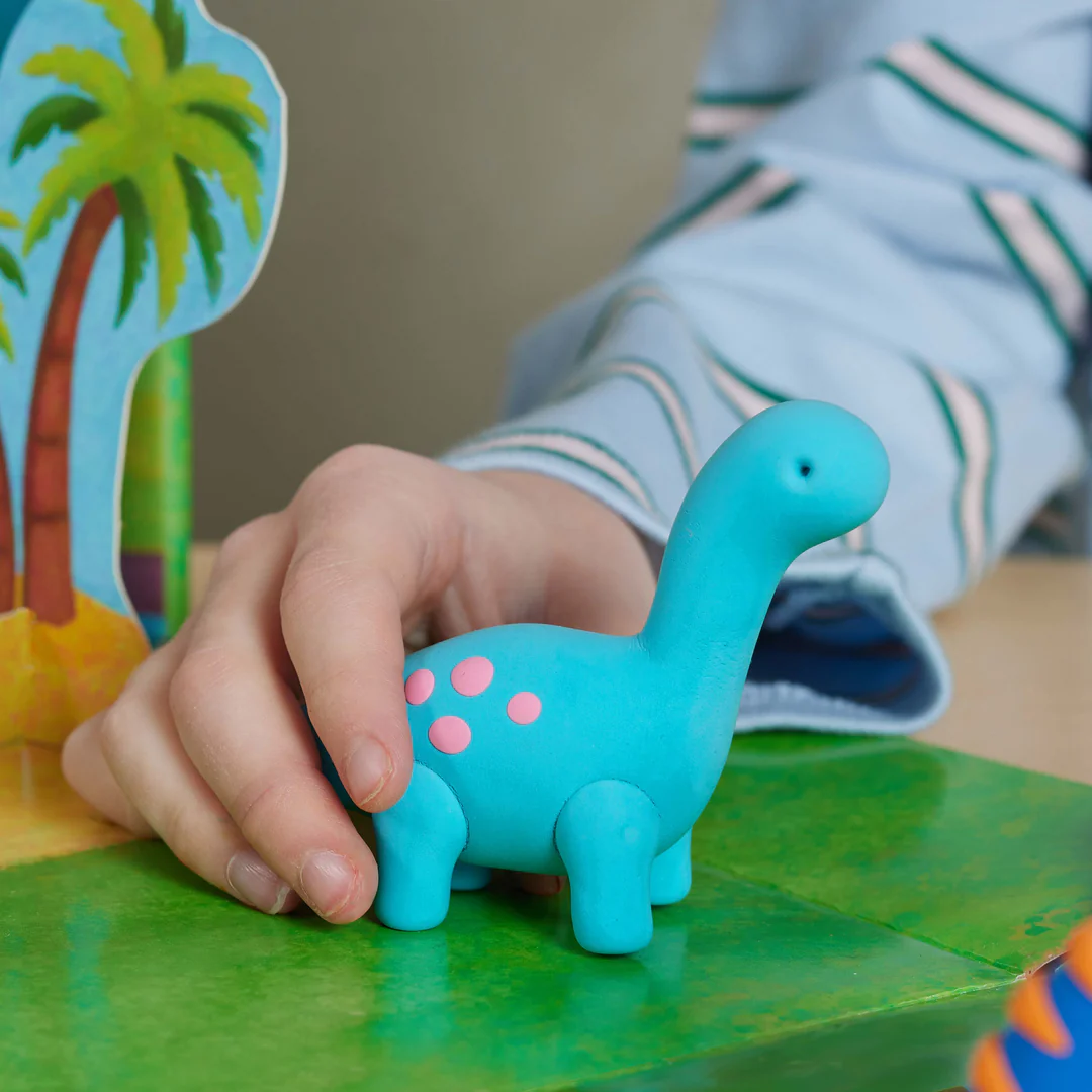 Dinosaur made from clay
