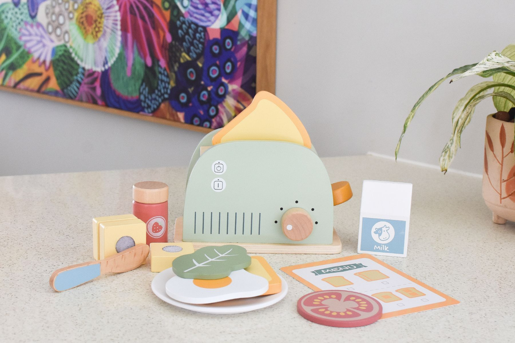 Wooden Toaster Set by Tooky Toy