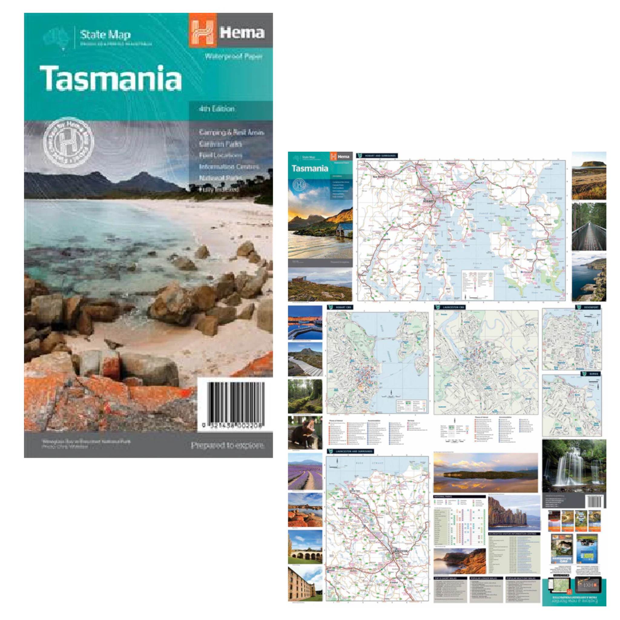 Hema Tasmania State Map