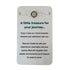 Travel keepsake card with silver compass charm and journey message — Adventure Awaits