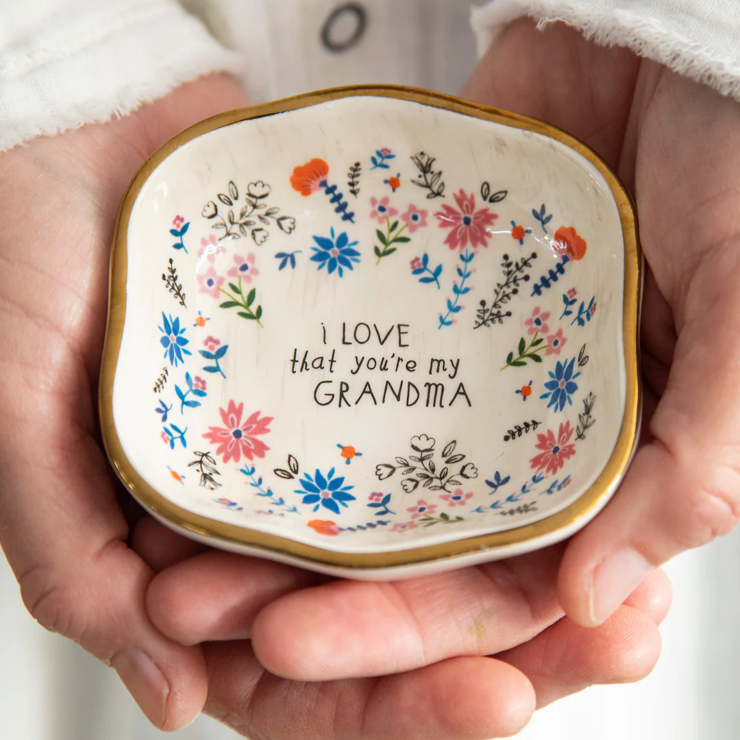 Antiqued Trinket Bowl Grandma by Natural Life