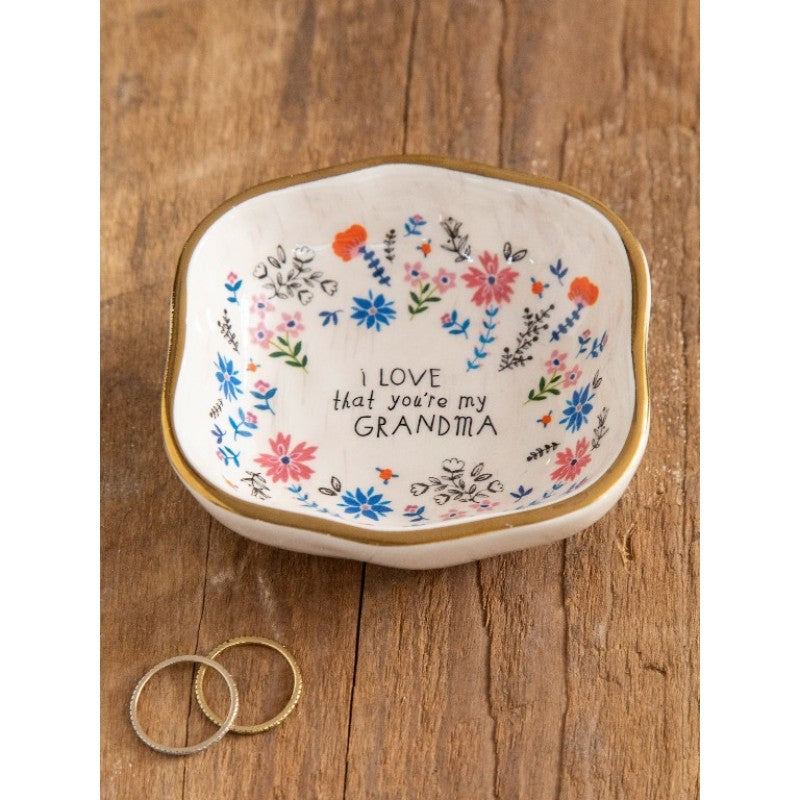 Antiqued Trinket Bowl Grandma by Natural Life
