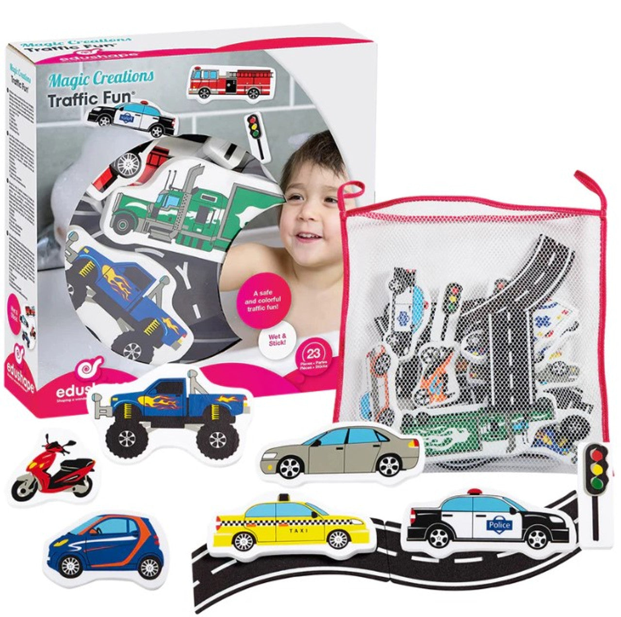 Tub Fun | Traffic Fun Bath Stickers