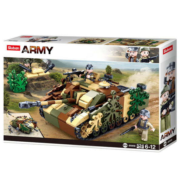 Sluban Bricks WW2 STUG III Armoured Fighting Vehicle B0858 524