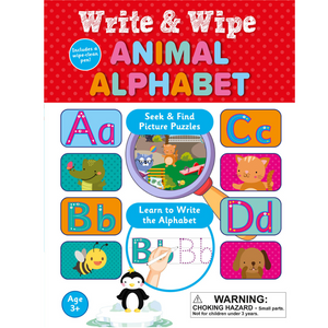 Write & Wipe Animal Alphabet | Seek & Find Puzzle Book