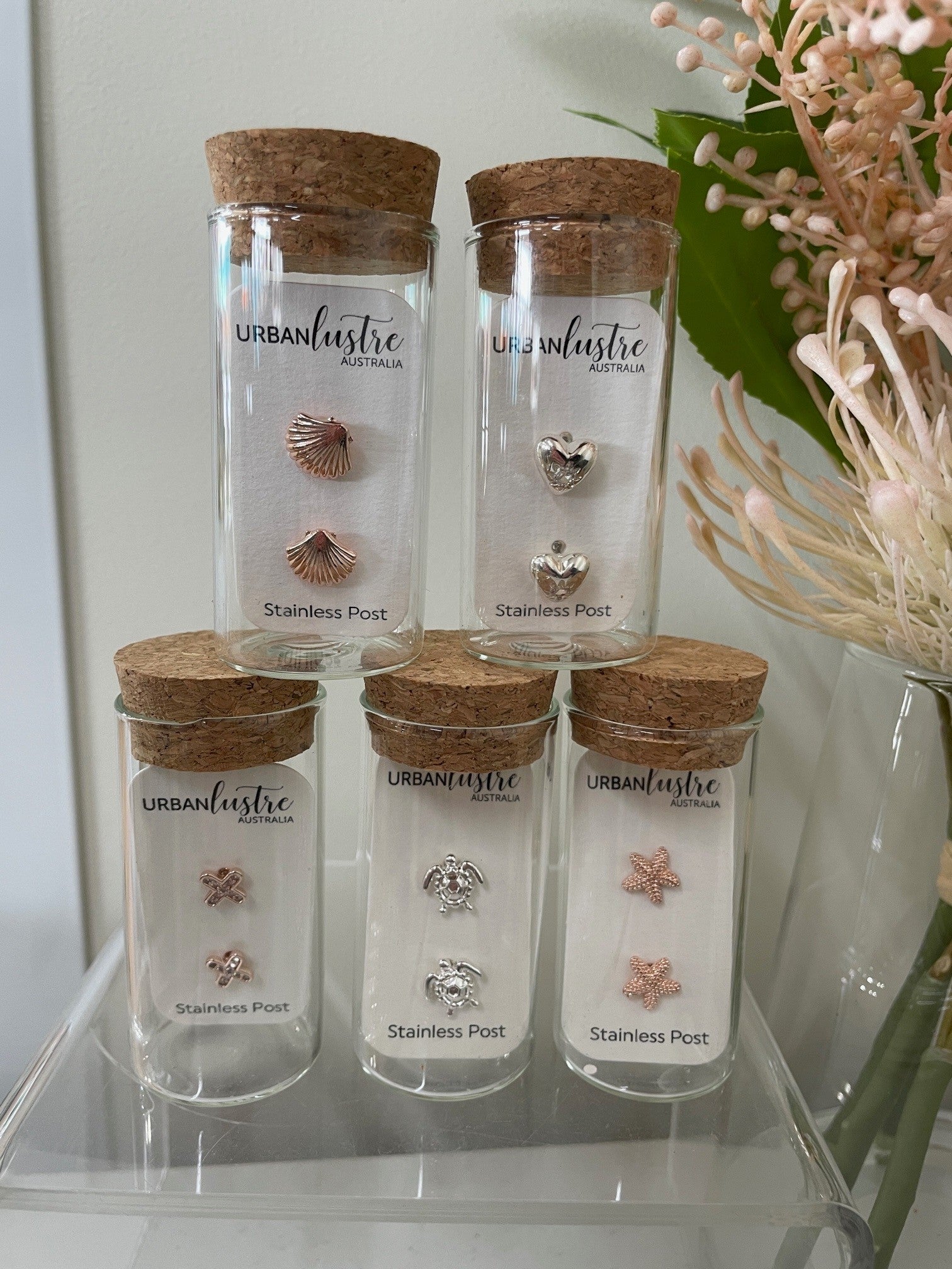 Urban Lustre Single Stud Earrings
