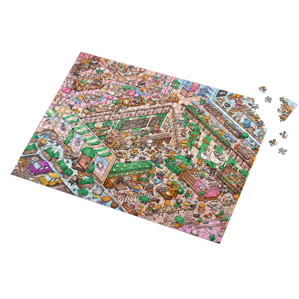 Vizzles Visual Adventure Jigsaw Puzzles – 1000 Pieces with Hidden Riddles and Challenges