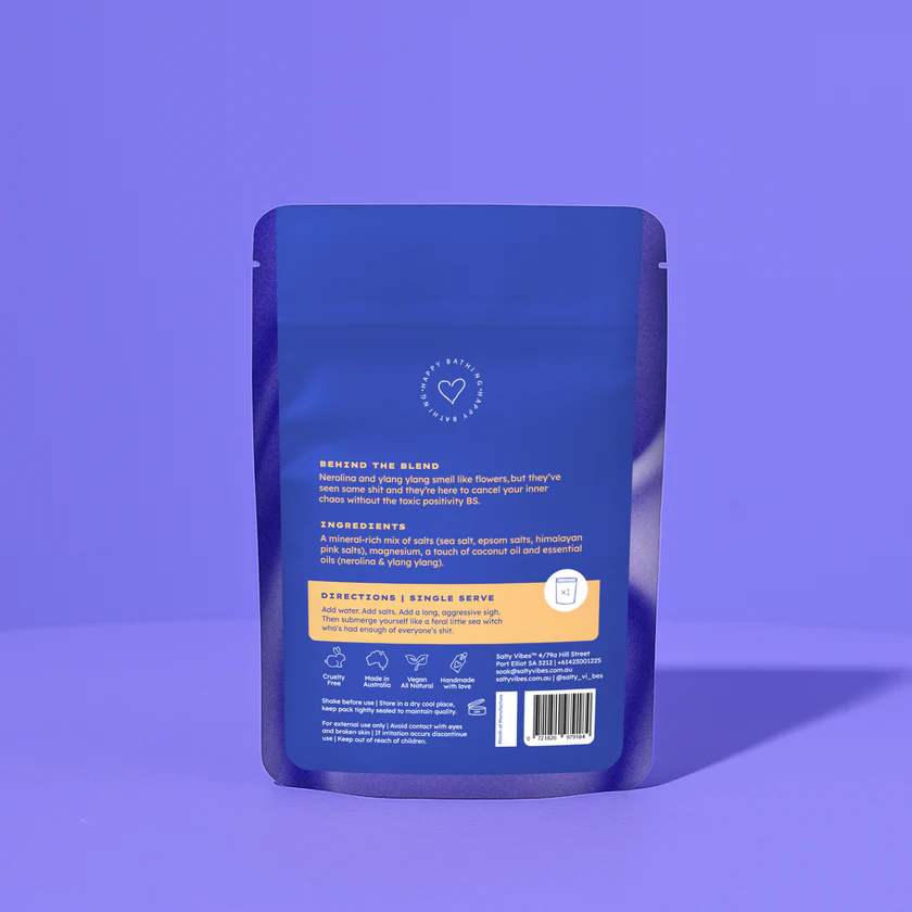PRE ORDER Salty Vibes | Bath Salts | What the Actual F*ck 100g