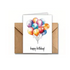 Watercolour Birthday Card with Envelope