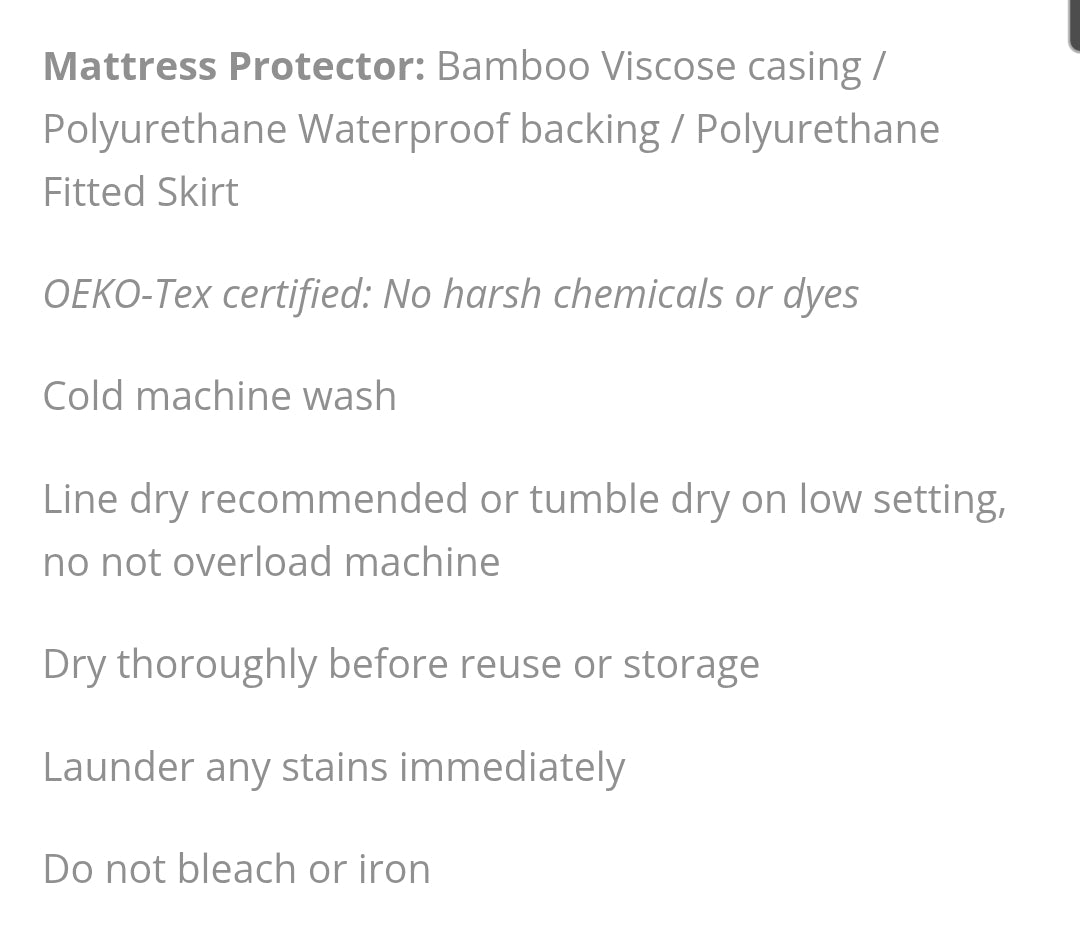 MeanderWild | Bamboo Waterproof Caravan Mattress Protector