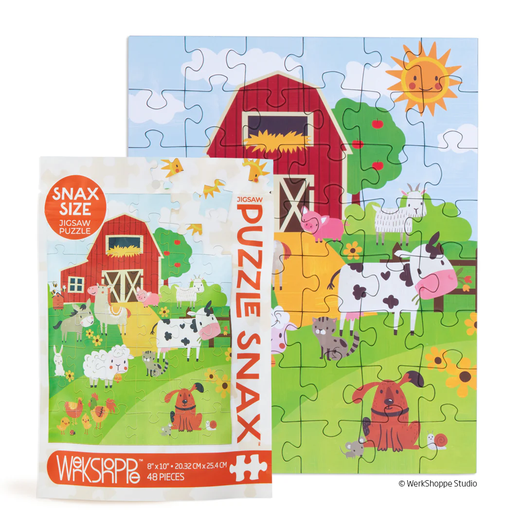 Werkshoppe Puzzle Snax Farm Life Puzzle with packet