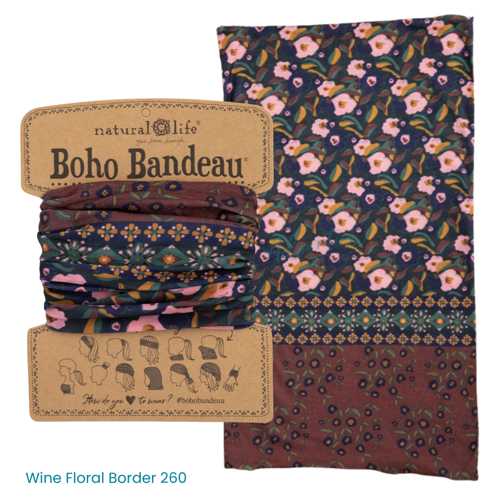 Boho Bandeau Headband | Natural Life | Multi-Way Hair & Neck Wrap