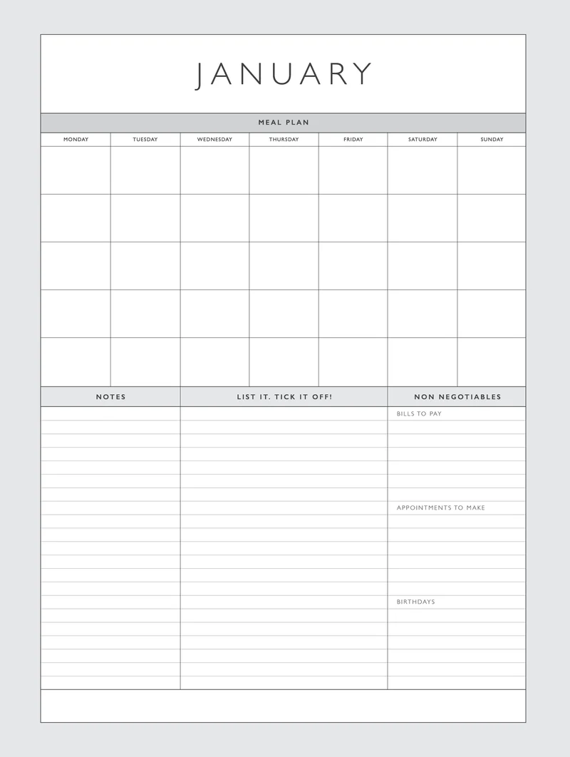 Write to me 2026 Home Hustle Planner