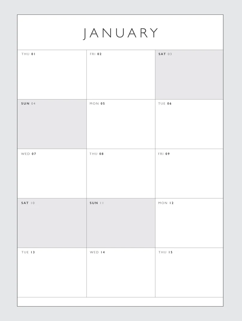 Write to me 2026 big box wall planner