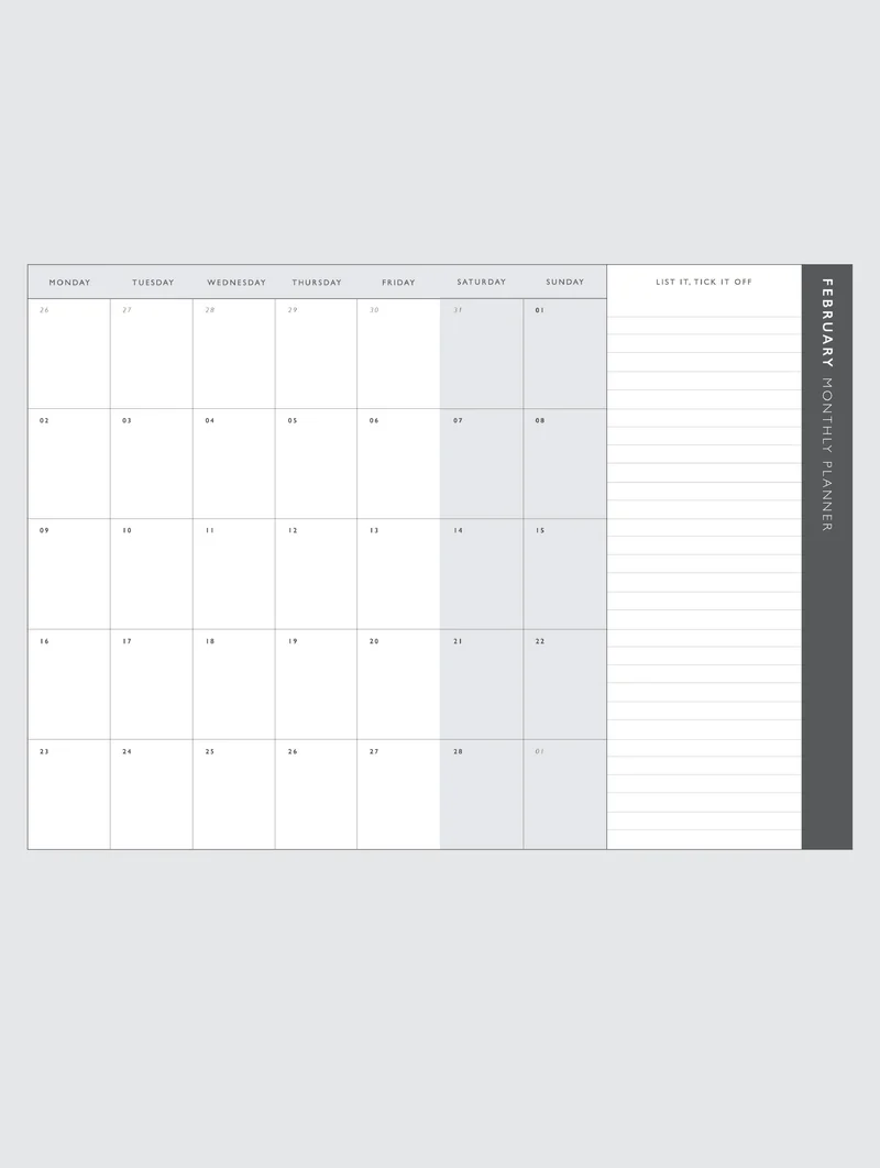 Write to me 2026 Weekly Planner Blush