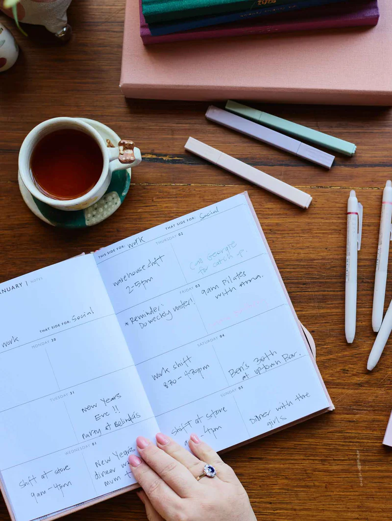 Write to me 2026 Weekly Planner Blush