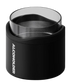 black insulated whisky tumbler with clear rim and modern minimalist design, compact alcohol cup for home bar or outdoor use Adventure Awaits
