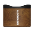 wood grain insulated whisky tumbler base with Alcoholder branding, compact modern drinkware with curved rim design for home or outdoor use Adventure Awaits
