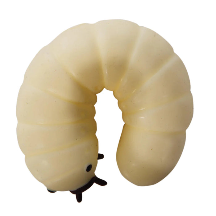 Aussie Animals grub squishy toy curled shape, soft stretchy sensory toy for kids stress relief and fidget play Adventure Awaits
