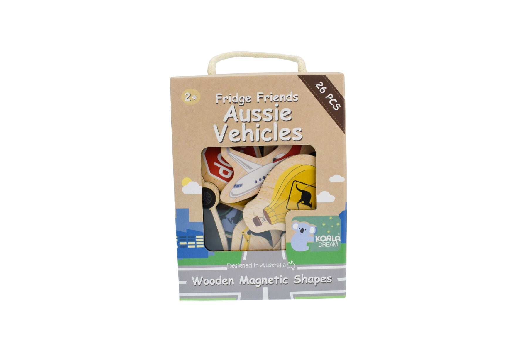 Fridge Friends Wooden Magnets | Aussie Vehicles 25 pcs