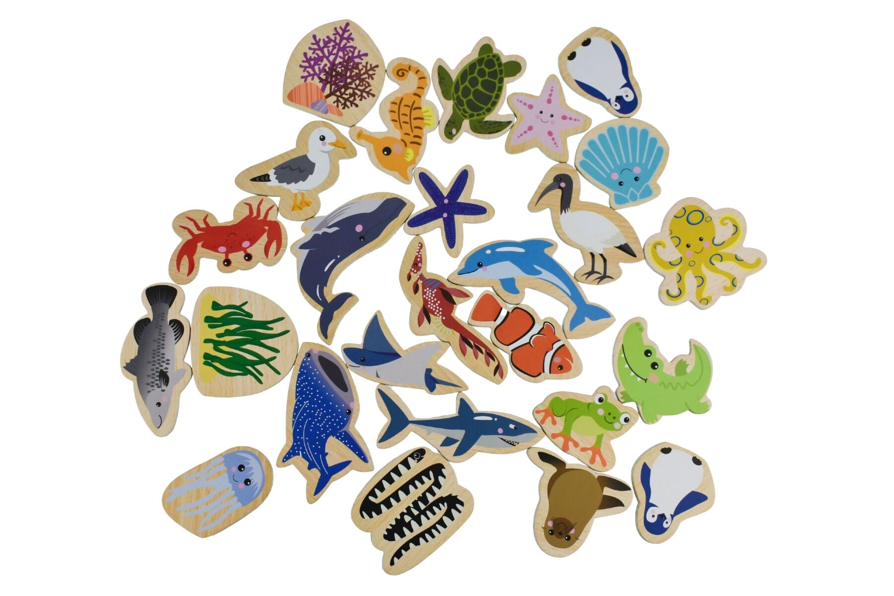 PRE ORDER Fridge Friends Wooden Magnets | Australian Sea Animals 25 pcs