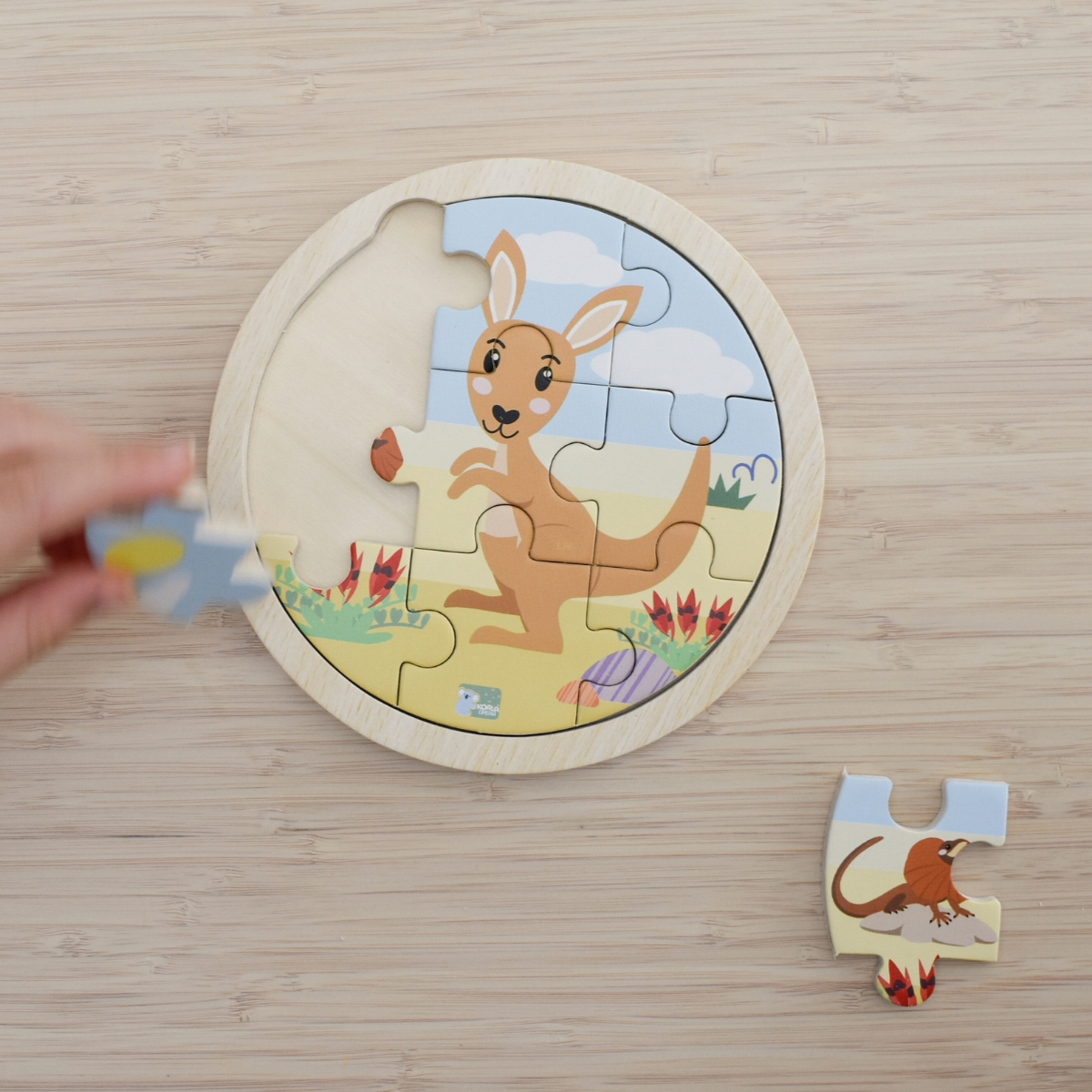 Wooden Australian Animals Puzzle 9 pieces by Koala Dream