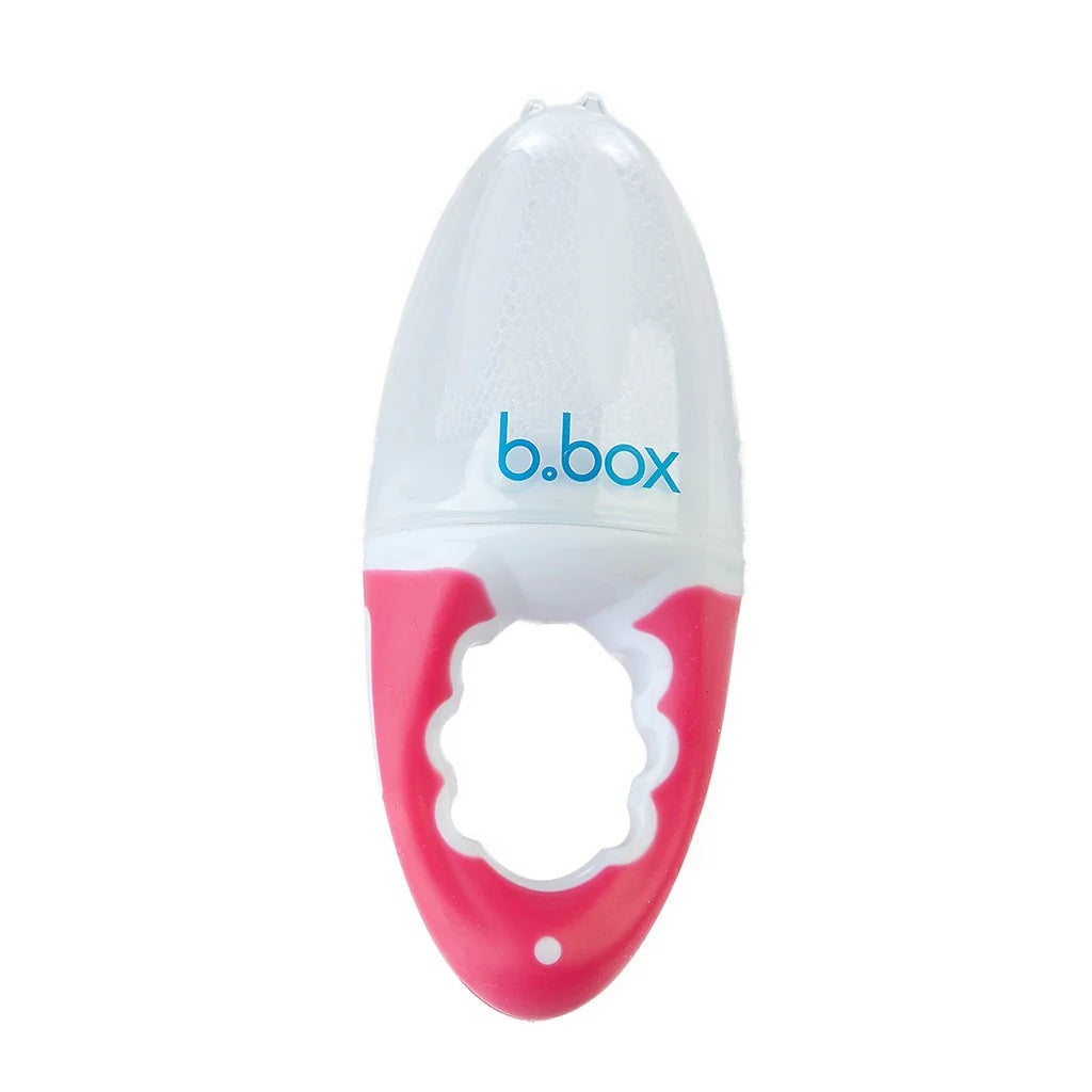 b.box for kids fresh food feeder in raspberry with white background