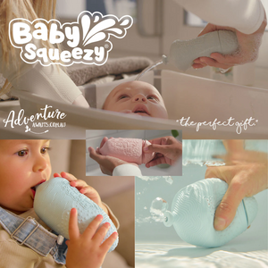 Baby Squeezy | 3 in 1 Bath Tool, Teether & Toy