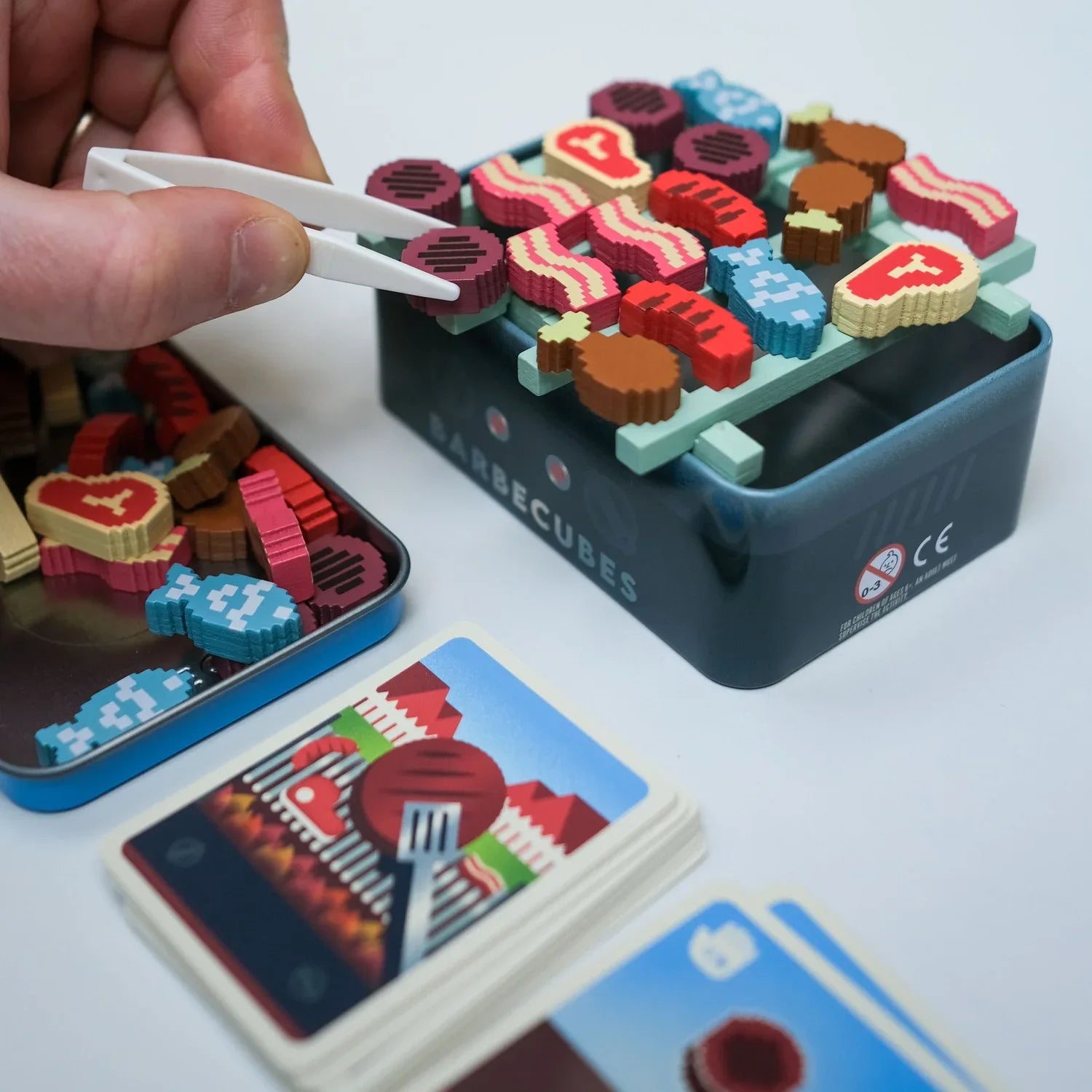 Barbecubes Game in a Tin | Dexterity Party Game