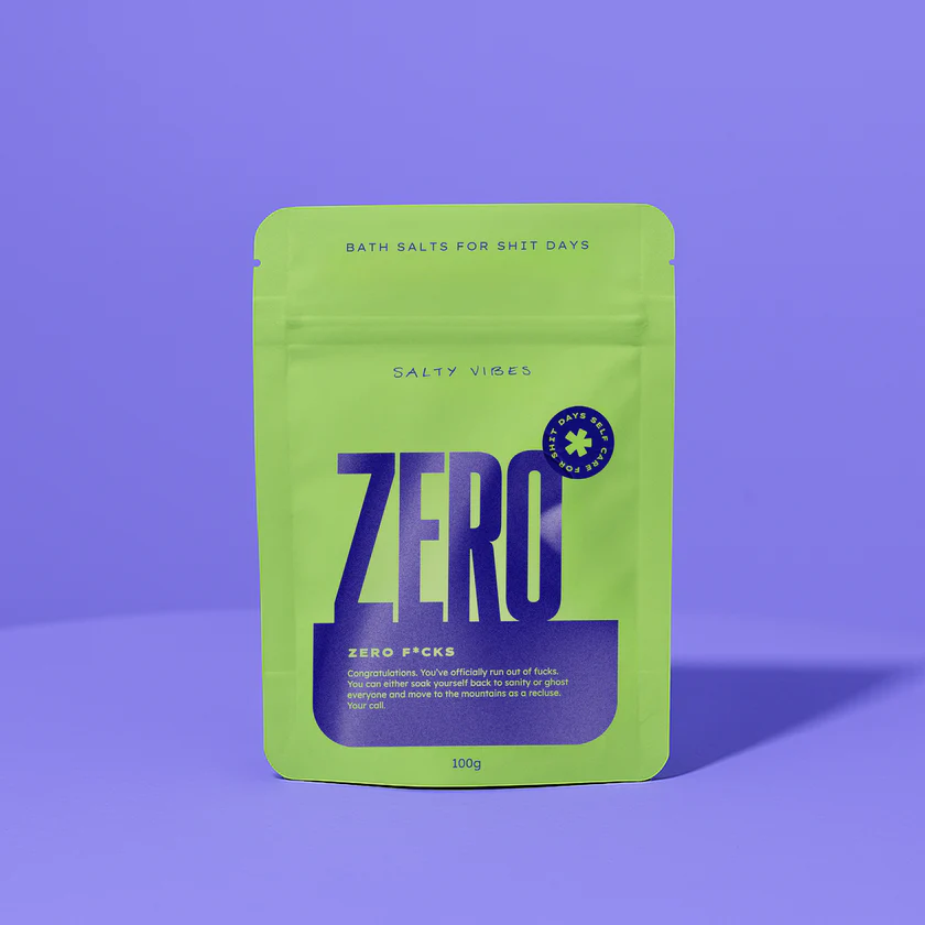 PRE ORDER Salty Vibes | Bath Salts | Zero F*cks 100g