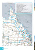 Queensland road trip map with numbered regions in Hema travel guide Adventure Awaits