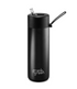 Midnight Frank Green bottle with flip straw lid and matching carry strap — Adventure Awaits
