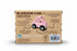 Back of Koala Dream Blossom Car box showing open-top design, wooden build and chunky rubber wheels — Adventure Awaits