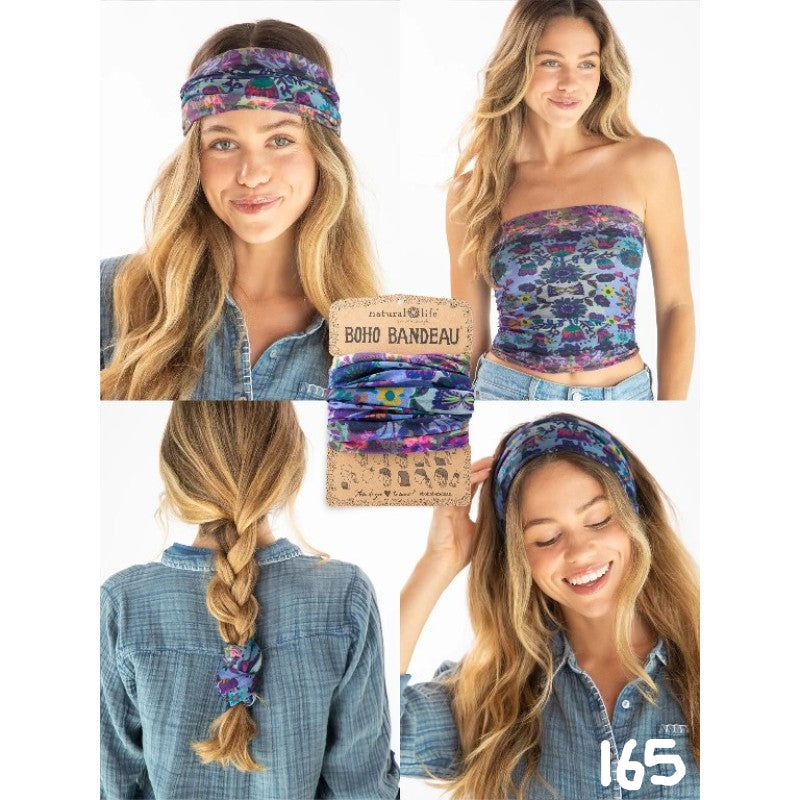 Boho Bandeau Headband | Natural Life | Multi-Way Hair & Neck Wrap