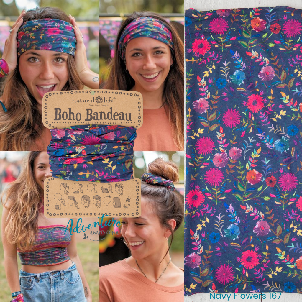 Boho Bandeau Headband | Natural Life | Multi-Way Hair & Neck Wrap