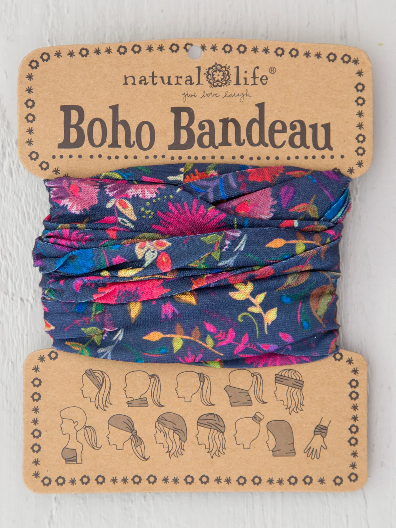 Boho Bandeau Headband | Natural Life | Multi-Way Hair & Neck Wrap
