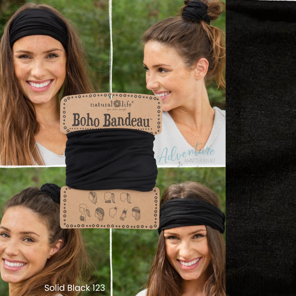 Boho Bandeau Headband | Natural Life | Multi-Way Hair & Neck Wrap
