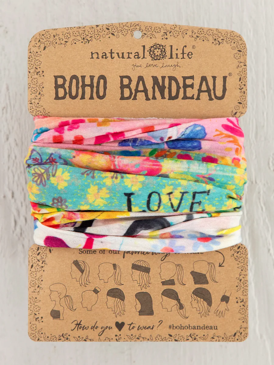 Boho Bandeau Headband | Natural Life | Multi-Way Hair & Neck Wrap