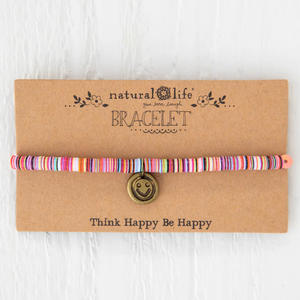 Sequin Disc Charm Bracelet | Smiley by Natural Life 219
