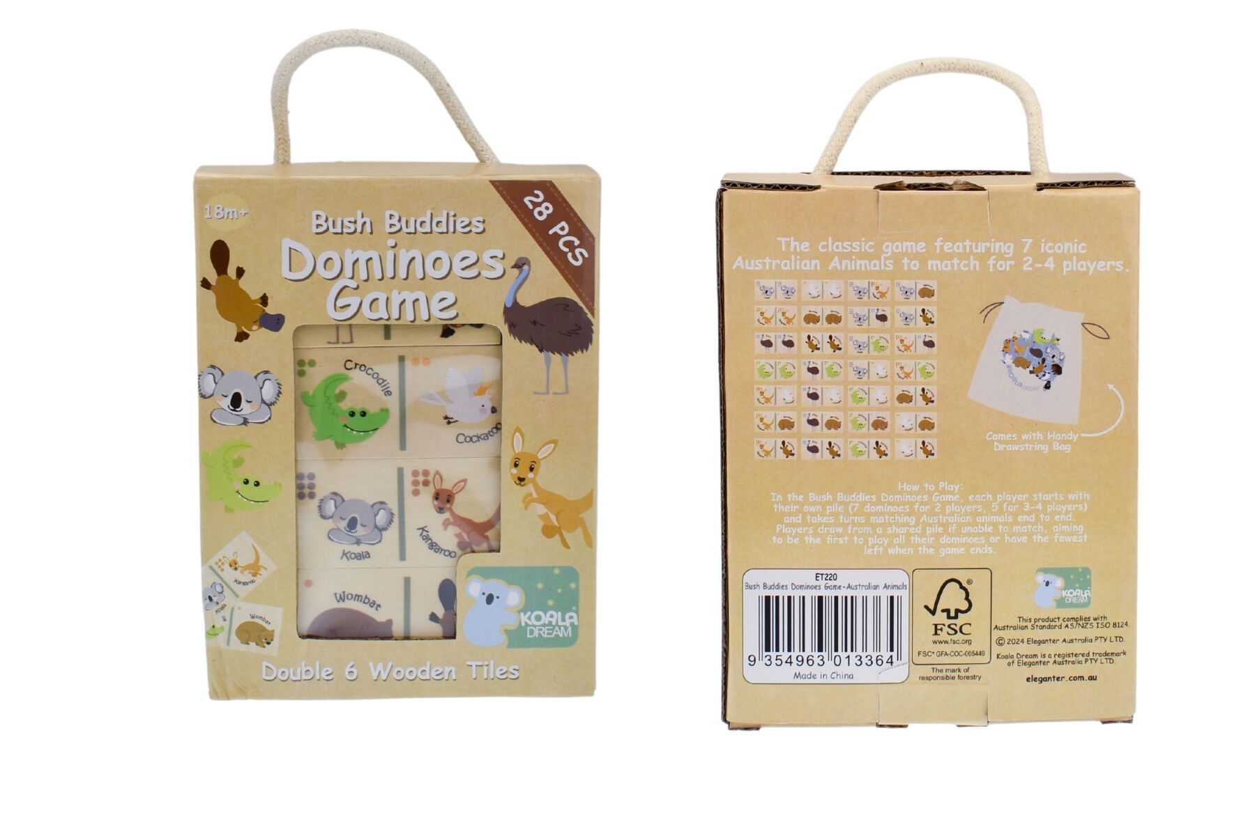 Bush Buddies Dominoes Game by Koala Dream