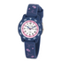 front of cactus junior watch in navy flowers on white background