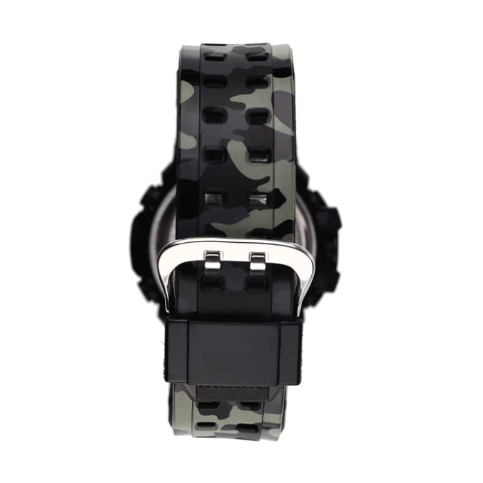 back of children's digital watch camo band
